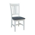 thumbnail image 4 of 42" Round Solid Wood Dual Drop Leaf Table with 4 Chairs in White/Heather Gray, 4 of 4