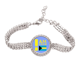 thumbnail image 1 of Soy de Bahamas Pulsera de tobillera de cadena de tenis, joyería de diamantes, 1 of 3