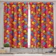thumbnail image 2 of Ambesonne Flower Valance & Curtain, Colorful Blooming Daisy, 55"x36", Multicolor, 2 of 6