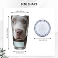 thumbnail image 4 of Bingfone Adorable Puppy Portrait for 20 Oz Stainless Steel Travel Mug Double Wall Water Coffee Cup for Home,Office, Outdoor Works Great for Ice Drinks and Hot Beverage-Straw Three-piece Set, 4 of 8