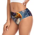 thumbnail image 2 of Fotbe Bald Eagle Pilot Calzones Estampados para Mujer – Ropa Interior de Algodón, Cómoda, Suave y Elástica-Small, 2 of 6