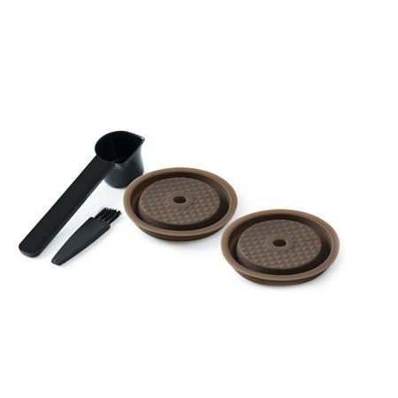 

Clepra 2PCS Reusable Cap for Nespresso Vertuo and VertuoLine Capsules Refillable and Compatible Silicone
