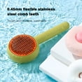 thumbnail image 7 of absob Cat Hair Brush, Dog Brush for Shedding, Self Cleaning Brush with Release Button for Short and Long Haired Cats for Grooming and Shedding, 7 of 7