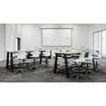 thumbnail image 5 of Olio Designs Lola Drafting Stool, 5 Star Caster Base, Navy, 5 of 6