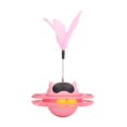 thumbnail image 2 of Cat Turntable Toy 360 Degree Rotation Relieve Boredom Interesting Interactive Cat Toy with Feather for Cat Supplies Pink, 2 of 4