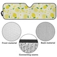 thumbnail image 6 of Yuyamidu Yellow Lemon Windshield Sun Shade for Jeep, Cute Windshield Sunshade for Wrangler TJ JK JL1997-2024, Sun Shade Cover for Jeep, UV Ray & Heat Block, 6 of 7