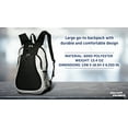 thumbnail image 4 of Large Sports Backpack with Mesh Pockets Set of 10, Bulk Pack - Perfect for School, Office, Outdoor Sports - Grey, 4 of 5