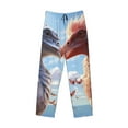 thumbnail image 6 of Daiia Red And White Bird Couple Men's Sleep Pant with Pockets and Drawstring,Pajama Pants-X-Large, 6 of 9