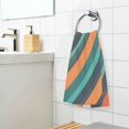 thumbnail image 3 of Yayeee 2 Pack Hand Towels for Bathroom 100% Cotton 16" x 28" Soft Absorbent Kitchen Towel, Retro Stripes, 3 of 7