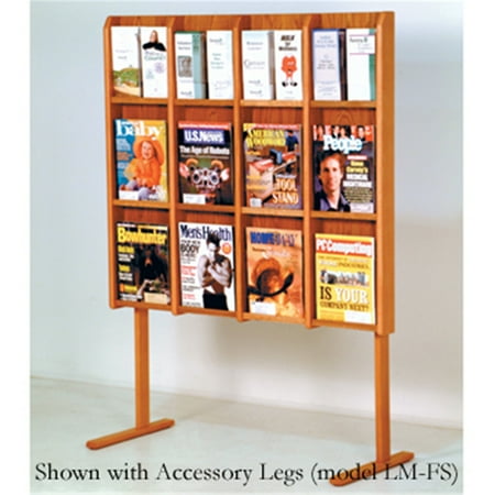 Wooden Mallet Literature Display in Medium Oak