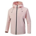 thumbnail image 3 of Windbreaker Jacket Women 2025 Fall Casual Loose Outdoor Long Sleeve Zip Up Hooded Jackets with Pockets Outerwear, 3 of 5