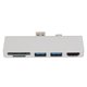 thumbnail image 1 of Concentrador USB C, Estación De Acoplamiento USB C Ultradelgada Para Viajes ANGGREK  Otros, 1 of 8