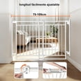 thumbnail image 4 of Puerta Seguridad Reja Escalera Para Bebés y Mascotas Sin Barra Inferior Facilidad para Circular 70 a 109cm, 4 of 6