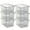 Clear, variant on Life Story 55 Qt Stackable Storage Bin, Heavy Duty Lidded Container, Black/Gray, 6 Pack