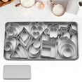 thumbnail image 2 of AKEGAMN 30 Set Of Geometry Cut Clay Clay Clay Cake Cookie Baking, 2 of 3