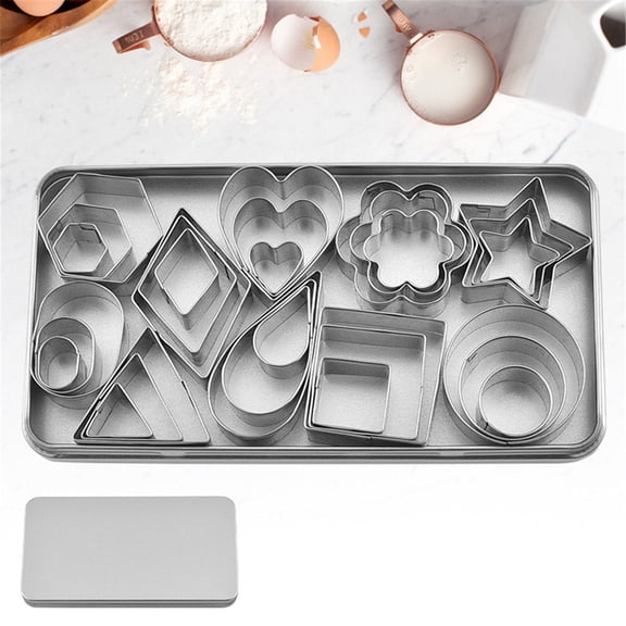 Cookie Cutters,30 Set Of Geometry Cut Clay Clay Clay Cake Cookie Baking
