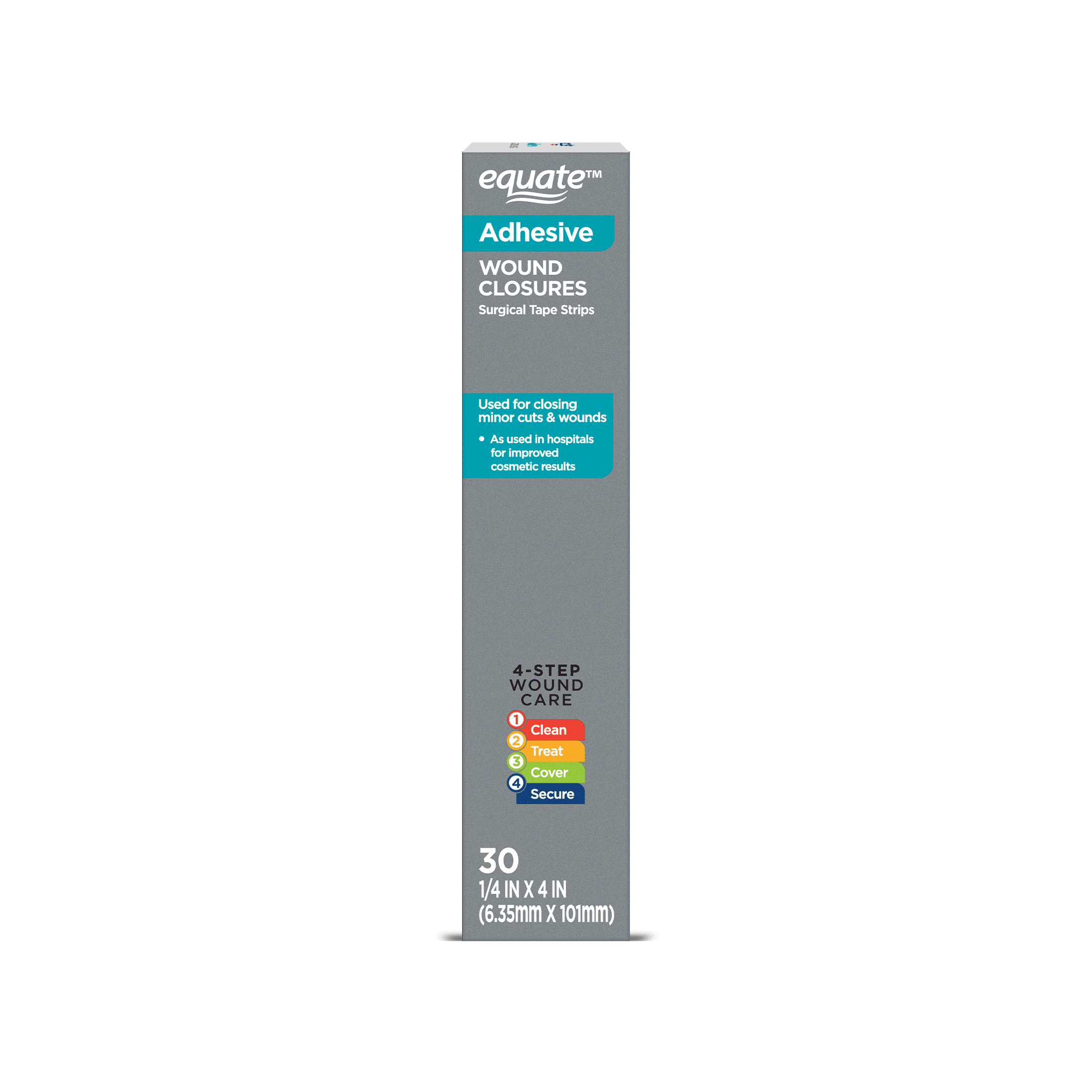 Equate Adhesive Wound Closures Surgical Tape Strips, 30 Count