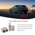thumbnail image 3 of 2 Pieces Universal Aluminum Alloy Car Stereo Terminal High Parts Reducers Power Power Wire Reducer Automotive Automobile Accessories RT83, 3 of 7