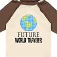 thumbnail image 4 of Inktastic Future World Traveler Cute Vacation Boys or Girls Long Sleeve Baby Bodysuit, 4 of 5