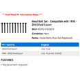 thumbnail image 2 of Head Bolt Set - Compatible with 1998 - 2003 Ford Escort 1999 2000 2001 2002, 2 of 2