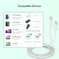 thumbnail image 5 of BRICK- Usb C To C Cable, 5-Pack 6Ft, 60W Fast Charging Power 5-Pack, White, 5 of 6