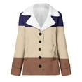 thumbnail image 4 of Lindreshi Shackets for Women with Pockets Women's Fashion Long Sleeve Pocket Plush Button Coat, 4 of 5