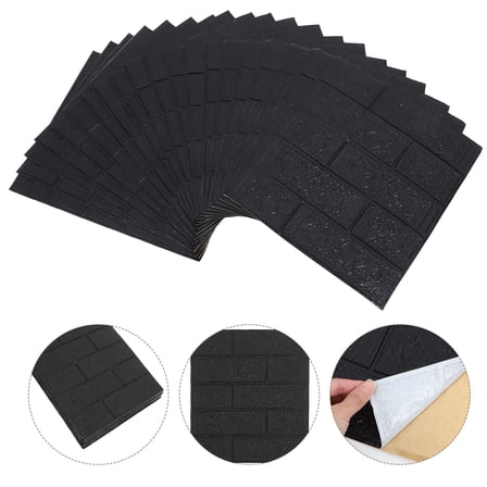 MLINS  20 Pcs Decorative Brick Decals Self-adhesive Wall