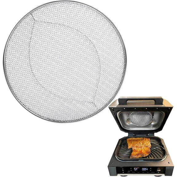 Stainless Steel Spatter Shield for Ninja Fg551 Foodi Smart XL Grill, Ninja XL Grill Accessories, Air Fryer Replacement Parts for Ninja 6 in 1 Smart Xl Indoor Grill