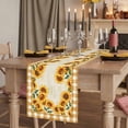 thumbnail image 2 of Table Runners 36 Inches Long Dress Scarves, Summer Sunflowers Farmhouse Kitchen Table Runner, Short Coffee Tablerunners, Country Botanical Flowers Leaves 13x36 Inch, 2 of 9