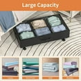 thumbnail image 6 of 2X Under-Bed Locker Storage Box with Wheels Bed Bottom Storage Box Storage Box Rolling Storage Container Under Bed, 6 of 6