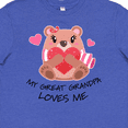 thumbnail image 4 of Inktastic My Great Grandpa Loves me- bear and hearts Youth T-Shirt, 4 of 5