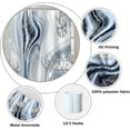 thumbnail image 5 of Light Blue Marble Shower Curtain for Bathroom Flower Abstract Gradient Waterproof Polyester Shower Curtains Modern Luxury Artistic Aesthetic Shower Curtain with Hooks Decorative, 72x84 Inch, 5 of 6