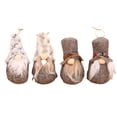 thumbnail image 1 of Injueey 4 unids/set tela Navidad muñeca sin rostro colgante lindo reemplazo hogar mimbre decoración accesorios con cordón Kits de decoración para fiestas Gris Injueey HA069896-02, 1 of 6