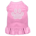 thumbnail image 1 of Chevron Paw Screen Print Dress Light Pink Lg (14), 1 of 1