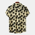 thumbnail image 4 of Njoeus White T Shirts for Men Boys Shirts Men's Shirt Palm Tree Hawaiian Shirts Floral Print Button Up T-Shirt Fashion Summer Beach Casual Tops Short Sleeve Dress Shirt Blouse Summer Tops for Men 2024, 4 of 7
