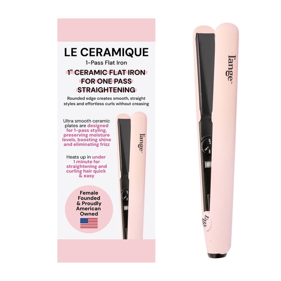 L'ANGE HAIR Plancha de pelo Le Ceramique de una pasada | Plancha de cerámica de calentamiento rápido | La mejor plancha de pelo profesional con herramientas de calor para retener la hidratación y el b