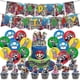 thumbnail image 1 of 2026 Super Mario Bros Movie Theme teenagers Birthday Party Supplies Kit Includes Balloons Banner Cake Cupcake Toppers Decorations Set, 1 of 5