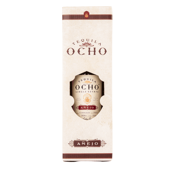 Tequila Ocho Añejo 750 Ml Con Vaso De Aluminio Ocho Tequila Añejo
