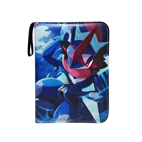 4-Pocket Trading Card Binder with Zipper, 400 Pockets, PU Leather Collection Album for MTG, TCG, Sports Cards, Ideal for Collectors and Enthusiasts