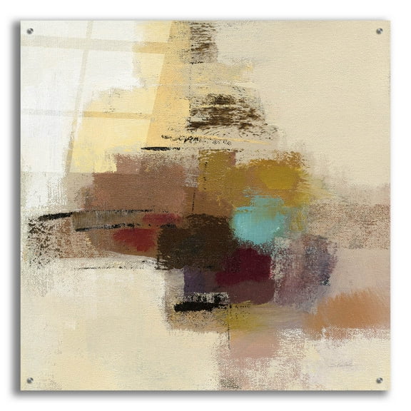 Epic Art 'Morello Cherry Abstract II' by Silvia Vassileva, Acrylic Glass Wall Art, 36"x36"