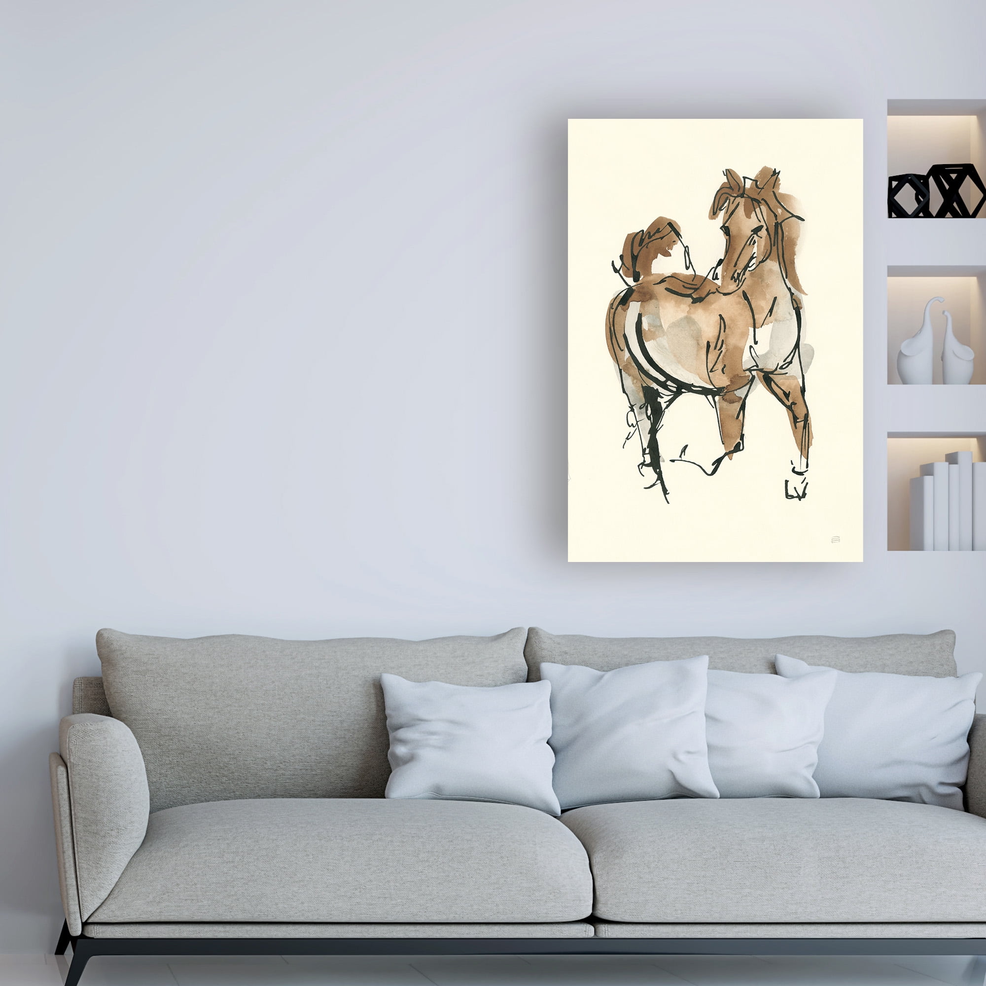 Trademark Fine Art 'Sketchy Horse V' Canvas Art by Chris Paschke