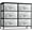 WhiteBlack, variant on Sorbus Adult Medium-Density Fibreboard 6 Drawers Storage Chest, Black and Gray, Length 31.50"