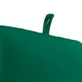 thumbnail image 4 of Jordan Manufacturing Sunbrella 45" x 22" Canvas Forest Green Solid Rectangular Outdoor Chair Cushion with Ties and Hanger Loop, 4 of 11