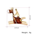 thumbnail image 1 of Broche elegante de aleación con forma de caballo que gotea aceite para mujer para decorar ropa (AL474-A), 1 of 6