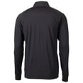 thumbnail image 3 of Men's Cutter & Buck Black Virginia Tech Hokies Adapt Eco Knit Stretch Recycled Quarter-Zip Pullover Top, 3 of 3
