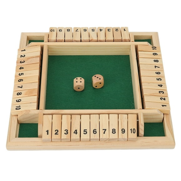 Board Dice Game, Game Props Shut The Box Dice Game Prevent Senile Dementia Funny Leisure  For Home For Family