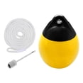 thumbnail image 3 of Boat Ball Anchor Buoy Float Docking with Inflatable Pin Protector Dock Float Marine Mooring Buoy for Fishing Small Boat Accessories Yellow White Rope, 3 of 10