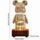 thumbnail image 5 of Twinkle Bear Lamp 3D Bear Fireworks LED Lamp Night Light 7 Colors Changing Decorative Nightstand Projection Lamp for Kids Bedroom Nursery Gifts, 5 of 5