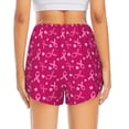 thumbnail image 2 of Lsque Breast Cancer Awareness6 Printed Women's Running Shorts with Liner Pockets,Elastic Quick Dry Workout Athletic Gym Yoga Shorts,Womens High Waist Shorts-Large, 2 of 9