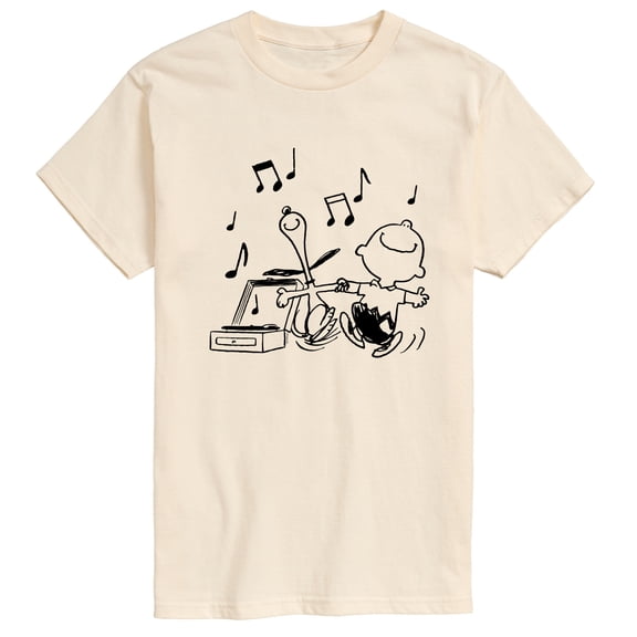 Peanuts - Snoopy & Charlie Dancing - Men's Short Sleeve Graphic T-Shirt